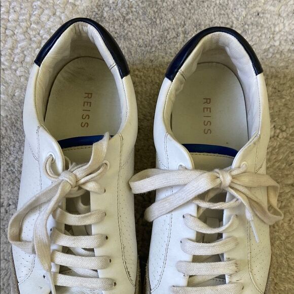 🎄3 for $25🎄 Reiss Ashley Leather Low Top Sneakers - Picture 9 of 12